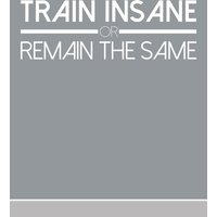 Gym Wandaufkleber - Trainieren Verrückt Oder Bleiben Sie Gleich Fitness-Übung Wand Dekor Decor Fitness Motivation Workout Inspirierende Zitate von Twelve9Printing