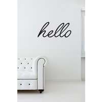 Hallo Wandaufkleber - Chic Home Decor Schlafzimmer Wand Aufkleber Büro Kunst Formen Kinderzimmer Dekor Gold von Twelve9Printing