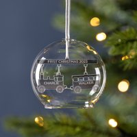 Personalisierte Weihnachtszug Glaskuppel Christbaumkugel, Erste Dome Zug Liebhaber Weihnachtsgeschenk, Christbaumkugel Andenken Personalisierte Weihnachtszug Glaskuppel Christbaumkugel, Erste Dome Zug Liebhaber Weihnachtsgeschenk, Christbaumkugel Andenken von TwentySevenUK