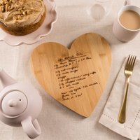Personalisierte Handschrift Rezept Schneidebrett Für Sie, Andenken Rezept, Gravierte Geschenke Mama, Gedenkgeschenke Die Liebste von TwentySevenUK