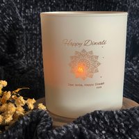 Diwali Teelichthalter - Weiße Dose von TwentyTwoKissesShop