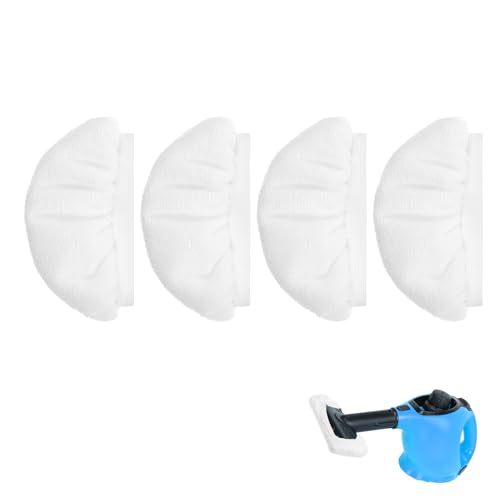 4 Stück Dampfreiniger Ersatztücher Mikrofasertücher Set, Dampfreiniger-Ersatzbezüge, Effiziente Reinigung, Dampfreiniger-Zubehör Waschmaschinengeeignet für Dampfreiniger Handgerät von Tweruna