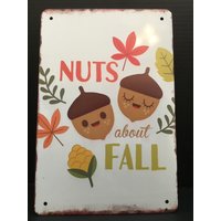 Herbstfreude Ein 12 "x8" Blechschild, Herbst Dekor, Der Geruch Des Herbstes, Drehen Blätter, Kühleres Wetter & Ein Verflixt Gutes Geschenk von TwiceInaBlueMoonShop