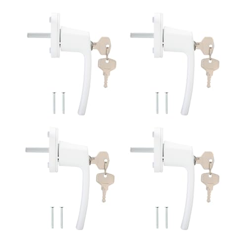 Twilight Garage Abschließbare Fenstergriffe Mit Kindersicherung, Abschliessbarer Fenstergriff,Fenstersicherung Kinder Fenstergriff Weiß Für Fenster Terrassentüren Balkontüren,Schutz Für Kinder (4) Twilight Garage Abschließbare Fenstergriffe Mit Kindersicherung, Abschliessbarer Fenstergriff,Fenstersicherung Kinder Fenstergriff Weiß Für Fenster Terrassentüren Balkontüren,Schutz Für Kinder (4) von Twilight Garage