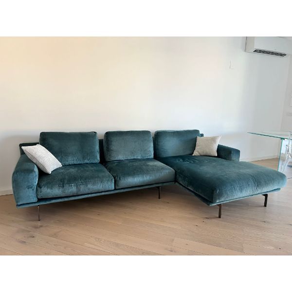 4-Sitzer Sofa mit Chaise Longue Etan aus Samt, Twils von Twils