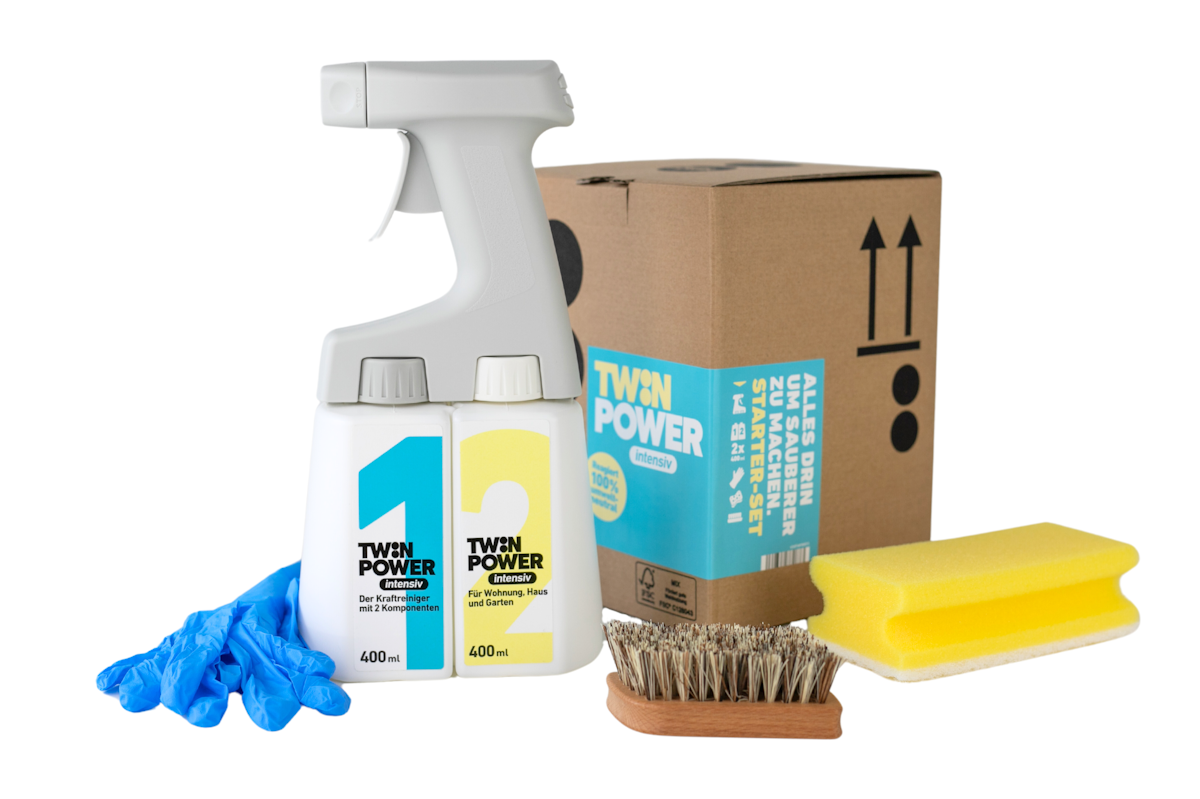 Twin Power Intensiv-Set 2 x 0,4L + Sprüher + Handschuhe + Bürste von TwinPower
