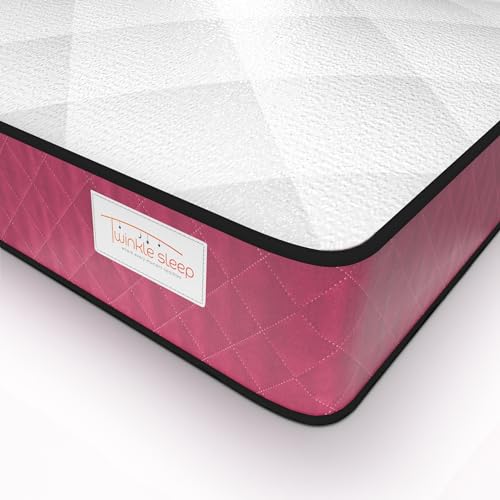 TWINKLE SLEEP Kinder-Matratze aus Memory-Schaum, Doppelbett, sanfte 20 cm dicke Unterstützung für tiefen Schlaf, orthopädisches Design für Körperausrichtung und Komfort, atmungsaktiv, hypoallergen und von Twinklesleep