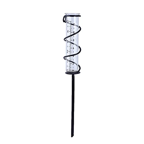 Twinkling Regenmesser Metall Gartendeko, Niederschlagsmesser, Spiral Glas Regenmesser Mit Dem Erdspieß Wetterbeständig, Regenwasserzähler Messwerkzeug Für Yard Garden Outdoor von Twinkling