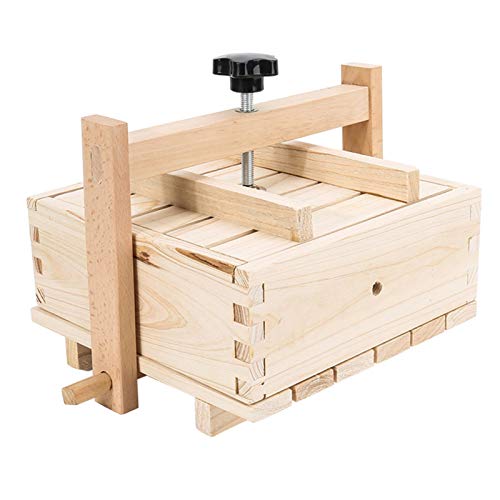 Twinkling Tofu Presse, 2-in-1 Tofu Käsemaschine Presse Aus Holz, Tofu Maker Drücken Form Kit Etfernt Feuchtigkeit Mit Einem Tuch, Zuhause Restaurants Küchenhelfer Kochzubehör von Twinkling