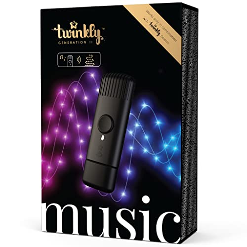 Twinkly Music - Tonsensor für Twinkly Smart LED Lights zur Synchronisierung mit Musik - Bluetooth und Wi-Fi USB-betrieben von Twinkly