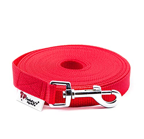 Twinkys Dog Style Hundeleine Schleppleine MIT Handschlaufe Rot 10 Meter 20 mm breit für Hunde bis 50 kg Made IN Germany Twinkys Dog Style Hundeleine Schleppleine MIT Handschlaufe Rot 10 Meter 20 mm breit für Hunde bis 50 kg Made IN Germany von Twinkys