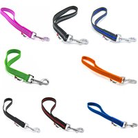 Kurzführer Hundeleine Handschlaufe Gummiert 20 Mm Breit 35 cm Lang Schwarz Rot Blau Orange Neon Grün Pink Reflektierend Edelstahl Karabiner von TwinkysDogStyleDE