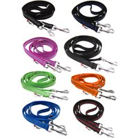 Verstellbare Hunde Leine Gummiert Mit Bolzenkarabiner Breite 20 Mm Länge 3 Meter Doppelleine von TwinkysDogStyleDE