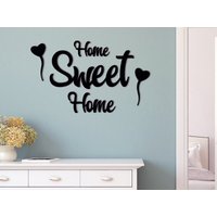 Home Sweet Holz Schild, Wandkunst, Wanddekoration, Wohndekoration Geschenk von TwinsUniqueHomeDecor