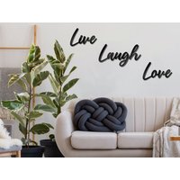 Live Lough Love Holzschild, Holz Wandkunst, Wanddekoration, Indie Zimmer Dekor, Motivation Leben Und Liebe Dekor von TwinsUniqueHomeDecor