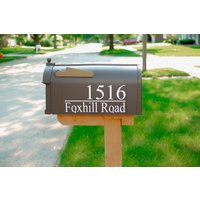 Outdoor Aufkleber | Briefkasten Sticker Strassennummer Adresse Hausnummer Briefkastenetikette Mailbox-Kennung von TwintasticDesigns1