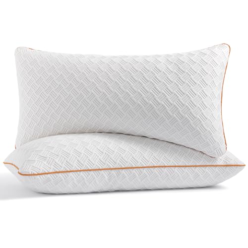 Twirest Kopfkissen 40x80cm（2er Set）, Memory Foam Kissen - gefülltes Schlafkissen, Höhenverstellbares Kopfkissen mit Reißverschluss, Abnehmbarer/Waschbarer Kopfkissenbezug von Twirest