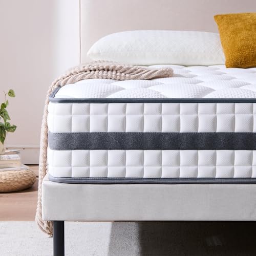 Twirest Matratze, 160 x 200 x 22 cm, Hybrid-Matratze aus Memory-Schaum mit Taschenfedern, langlebig und hautfreundlich, langlebig und atmungsaktiv (160 x 200 x 22 cm) von Twirest