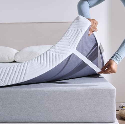 Twirest Matratzentopper 180x200cm, 10cm Höhe, Gel Topper 180x200cm, Komfortschaum Matratzen Topper mit Memory Foam Effekt & Waschbarer Bezug, für Boxspringbett Wohnwagen Schlafsofa von Twirest