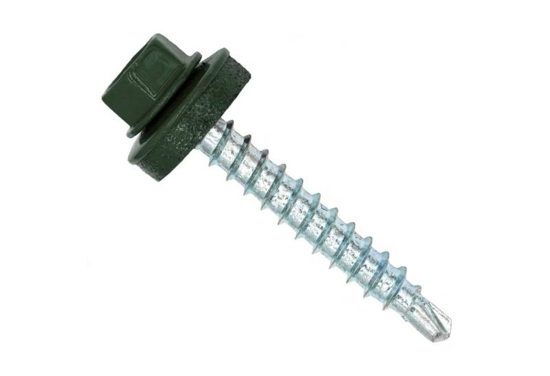 Twistec Blechschraube Color-Head Trapezblechschrauben mit EPDM-Unterlegscheibe 100 Stück von Twistec
