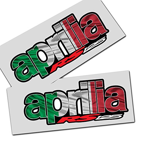 Aprilia RS 125?Italienische Flagge Style Design Graphics Aufkleber Aufkleber X 2 von Twisted Melon