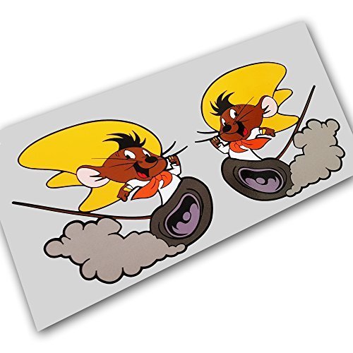 Speedy Gonzales Maus Charakter Spaß, eigene Grafiken Aufkleber Motorrad Auto klein von Twisted Melon
