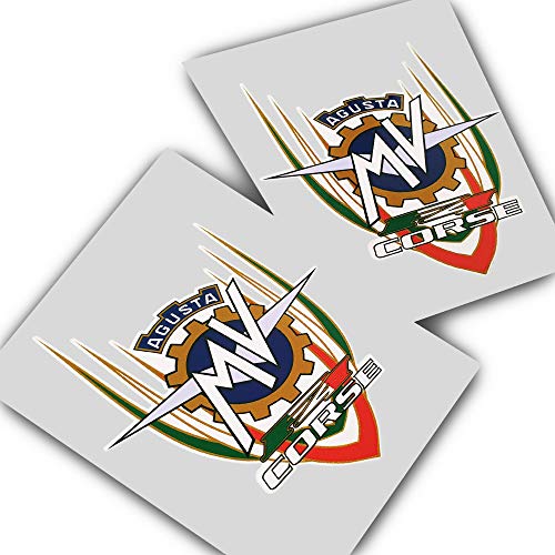 Twisted Melon Stickeraufkleber, Motiv MV Agusta F4, 2 Stück Twisted Melon Stickeraufkleber, Motiv MV Agusta F4, 2 Stück von Twisted Melon