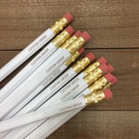 Personalisierte Bleistifte Mit Gravur Benutzerdefinierter Text, Einzeln Verpackt von TwistedCrafters