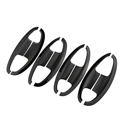 Außentürgriffe für Kraftfahrzeuge Für Ford für Ecosport 2018-2020 Accessiores ABS Außentür Schüssel Schutz Abdeckung Äußere Tür Griff Abdeckungen Aufkleber(Black bowl) von Twixral