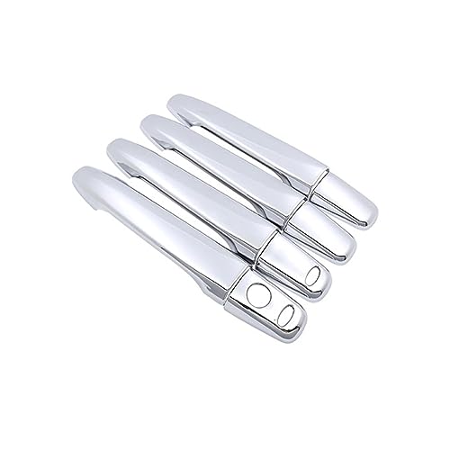 Außentürgriffe für Kraftfahrzeuge Für Peugeot 4007 2007-2012 Chrom Auto Türgriff Abdeckung Refit Aufkleber Dekoration(Handle 2 Buttons) von Twixral