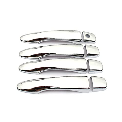 Außentürgriffe für Kraftfahrzeuge Für Renault für Kadjar 2015-2018 für Chrom-Auto-Styling-Türgriffabdeckung Trim ABS für Schutzdekoration Zubehör 8 für Pcs(Keyhole No Button) von Twixral