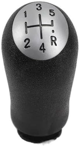 Auto-Schaltknauf Für Clio 3 für Twingo für Laguna 2 Modus für Dokker Shift Head Gear(Silber) von Twixral