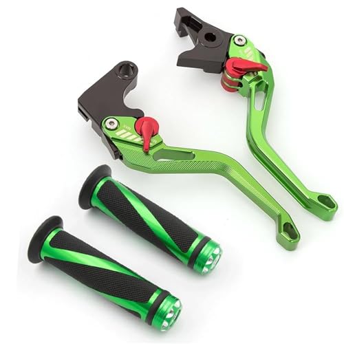 Pitbike-Kupplungshebel Für Triumph Für Straße Für Triple 765 R 2020 2021 2022 2023 Motorrad Alumium Bremse Kupplung Hebel für Mit hand Griffe Zubehör(Grün) von Twixral