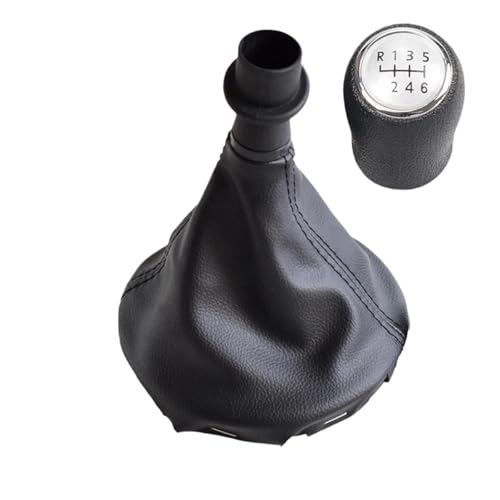 Schalthebel 5/6-Gang-Schaltknauf fürs Auto für mit Staubschutzkappe aus Leder, kompatibel für für Transporter, für Multivan, für Caravelle T5 2003 2004 2005 2006 2007 2008 2009 2010(Silber,6 Speed) Schalthebel 5/6-Gang-Schaltknauf fürs Auto für mit Staubschutzkappe aus Leder, kompatibel für für Transporter, für Multivan, für Caravelle T5 2003 2004 2005 2006 2007 2008 2009 2010(Silber,6 Speed) von Twixral