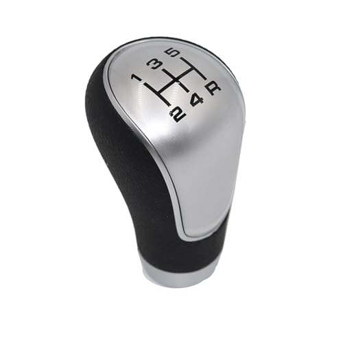 Schalthebel MT Manuelle Auto Shift Schaltknauf Hebel Gaitor Boot Abdeckung Für Terrano Für D22 Für PICKUP NV200 Für Sunny Für almera N16(Silber) von Twixral