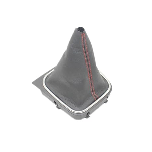 Schalthebel Schalthebelknauf für mit Ledermanschette 5/6 für Speed ​​Shift Knob Boot Staubschutz Kompatibel für für Golf 5 A5 MK5 für für 6 A6 MK6 R32 R20 04-13(Boot) von Twixral