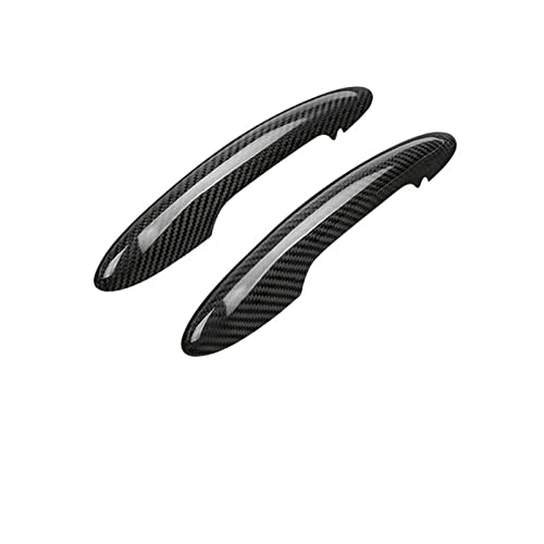 Twixral Außentürgriffe für Kraftfahrzeuge Für Mini für Cooper F55 F56 F54 F60 R55 R56 R60 Carbon für Fiber Türgriffabdeckung für Schutzhülle Zubehör(F Normal Black) von Twixral