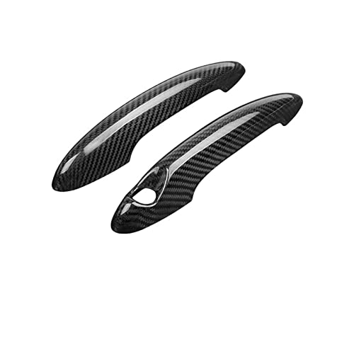 Twixral Außentürgriffe für Kraftfahrzeuge Für Mini für Cooper F55 F56 F54 F60 R55 R56 R60 Carbon für Fiber Türgriffabdeckung für Schutzhülle Zubehör(R black) von Twixral