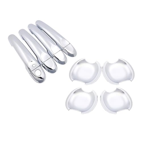 Twixral Außentürgriffe für Kraftfahrzeuge Für Mitsuoka für Viewt K12 für Autotürgriffabdeckung Aufkleber Zierset(Handle 2 Button) von Twixral