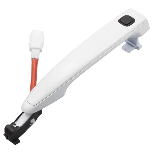 Twixral Außentürgriffe für Kraftfahrzeuge Für Toyota für Highlander für Camry für Crown 2008-2013 1 STÜCKE Fünf Arten Von Auto Vorderen und Hinteren Tür Außengriff(White with Button) von Twixral