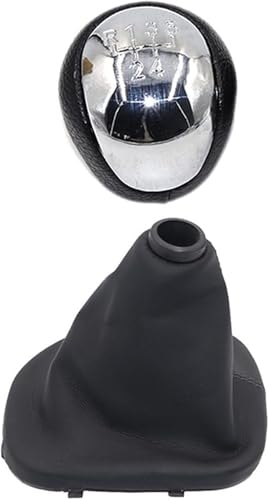 Twixral Auto-Schaltknauf 5 6 für geschwindigkeit Maunal Auto Shifter Hebel Kopf Handball für Kia für forte Koup(5 Speed Chrome Pair) von Twixral