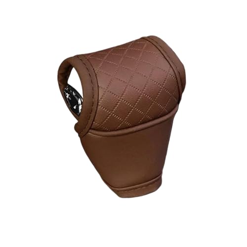 Twixral Auto-Schaltknauf Auto-Schalthebelabdeckung, ergonomischer Griff, vollständiger Schutz, Schalthebelabdeckung(Braun) von Twixral