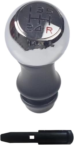 Twixral Auto-Schaltknauf Für Citroen für Berlingo II für Peugeot für Partner 2008-2018 Schaltknauf(5 Speed-Red) von Twixral