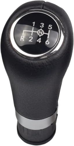 Twixral Auto-Schaltknauf Für Mercedes für Benz C/E/GLK 6 für Geschwindigkeit Gamasche Hebel Shifter Griff Stick(Black-6-upon-14.5) von Twixral