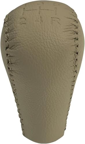 Twixral Auto-Schaltknauf Für Nissan für patrol GU Y61 Hand für geschwindigkeit Gamasche Hebel Shiter Kopf Handball(5 Speed Beige) von Twixral