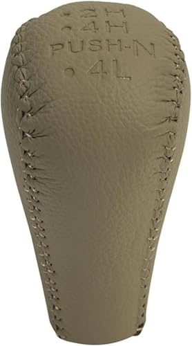 Twixral Auto-Schaltknauf Für Nissan für patrol GU Y61 Hand für geschwindigkeit Gamasche Hebel Shiter Kopf Handball(Push Beige) von Twixral