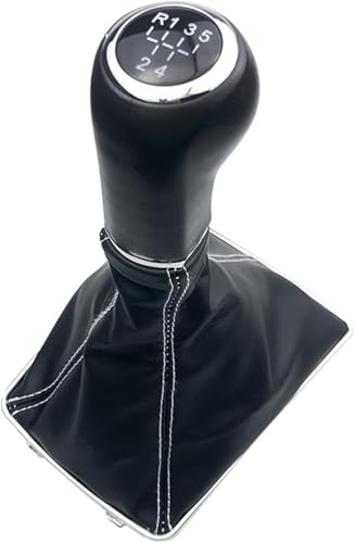 Twixral Auto-Schaltknauf Für Opel für Astra für III für H 1.6 für Vauxhall 2004-2010 Gamaschen-Kofferraumabdeckungsfall(White R12345) von Twixral