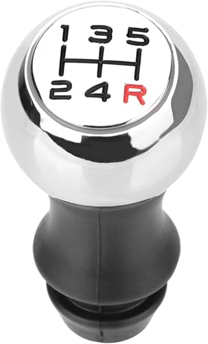 Twixral Auto-Schaltknauf Für Peugeot Hebel Shifter Griff Stick Auto MT Schaltknauf(Black Red) von Twixral
