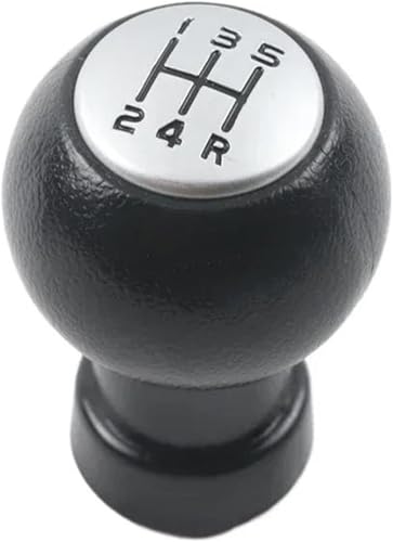 Twixral Auto-Schaltknauf Für Suzuki für swift für SX4 Alto 2005-2014 Schaltknauf Hebel Griff Kopf(Silver Black) von Twixral