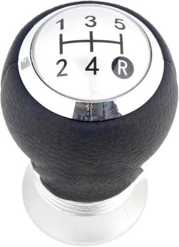 Twixral Auto-Schaltknauf Für Toyota für corolla 2010-2013 Auto 5 für geschwindigkeit MT Kopf Schaltknauf(Silber,5 speed) von Twixral
